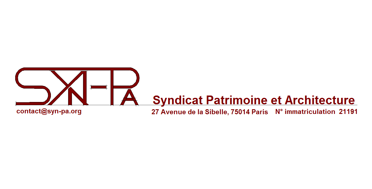 Logo Syn-PA – Syndicat Patrimoine et Architecture